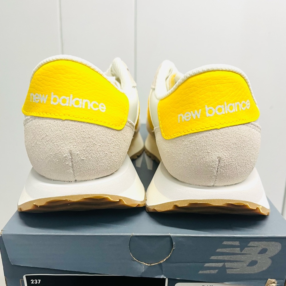NEW New Balance 237 Casual Women's Sneakers Shoes White Yellow various sizes - Picture 4 of 12